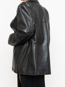 Vintage x DANIER LEATHER Double-zip Leather Jacket (S-XL)