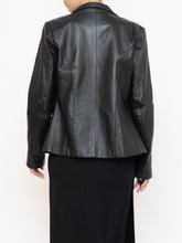 Load image into Gallery viewer, Vintage x FAIRWEATHER Black Leather Cropped Jacket (XS-M)