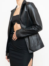 Load image into Gallery viewer, Vintage x FAIRWEATHER Black Leather Cropped Jacket (XS-M)