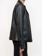 Load image into Gallery viewer, Vintage x FAIRWEATHER Black Leather Cropped Jacket (XS-M)