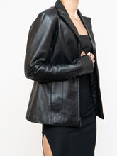 Load image into Gallery viewer, Vintage x FAIRWEATHER Black Leather Cropped Jacket (XS-M)