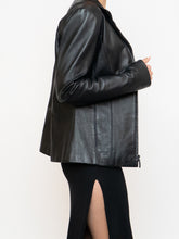 Load image into Gallery viewer, Vintage x FAIRWEATHER Black Leather Cropped Jacket (XS-M)