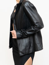 Load image into Gallery viewer, Vintage x FAIRWEATHER Black Leather Cropped Jacket (XS-M)