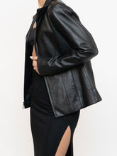 Load image into Gallery viewer, Vintage x FAIRWEATHER Black Leather Cropped Jacket (XS-M)