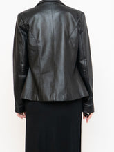 Load image into Gallery viewer, Vintage x FAIRWEATHER Black Leather Cropped Jacket (XS-M)