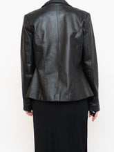 Load image into Gallery viewer, Vintage x FAIRWEATHER Black Leather Cropped Jacket (XS-M)