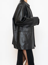 Load image into Gallery viewer, Vintage x Black Butter Leather Red Satin-lined Jacket (S-XL)