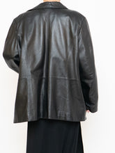 Load image into Gallery viewer, Vintage x Black Butter Leather Red Satin-lined Jacket (S-XL)