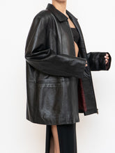 Load image into Gallery viewer, Vintage x Black Butter Leather Red Satin-lined Jacket (S-XL)