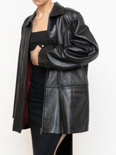 Load image into Gallery viewer, Vintage x Black Butter Leather Red Satin-lined Jacket (S-XL)