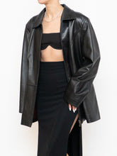 Load image into Gallery viewer, Vintage x Black Butter Leather Red Satin-lined Jacket (S-XL)
