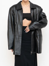 Load image into Gallery viewer, Vintage x Black Butter Leather Red Satin-lined Jacket (S-XL)