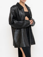 Load image into Gallery viewer, Vintage x Black Butter Leather Red Satin-lined Jacket (S-XL)