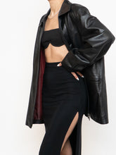 Load image into Gallery viewer, Vintage x Black Butter Leather Red Satin-lined Jacket (S-XL)