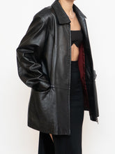 Load image into Gallery viewer, Vintage x Black Butter Leather Red Satin-lined Jacket (S-XL)