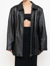 Load image into Gallery viewer, Vintage x Black Butter Leather Red Satin-lined Jacket (S-XL)