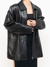 Load image into Gallery viewer, Vintage x Black Butter Leather Red Satin-lined Jacket (S-XL)