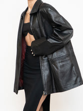 Load image into Gallery viewer, Vintage x Black Butter Leather Red Satin-lined Jacket (S-XL)