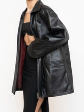 Load image into Gallery viewer, Vintage x Black Butter Leather Red Satin-lined Jacket (S-XL)
