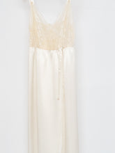 Load image into Gallery viewer, Cream Lace and Satin Slip and Robe Set (