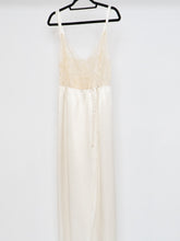 Load image into Gallery viewer, Cream Lace and Satin Slip and Robe Set (