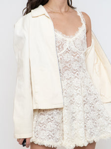 Vintage x Cream Lace Dress (S, M, C Cup)