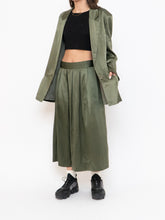 Load image into Gallery viewer, Vintage x Olive Green Pure Silk Set (L, XL)