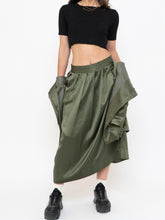 Load image into Gallery viewer, Vintage x Olive Green Pure Silk Set (L, XL)