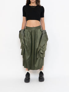 Vintage x Olive Green Pure Silk Set (L, XL)