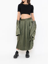 Load image into Gallery viewer, Vintage x Olive Green Pure Silk Set (L, XL)