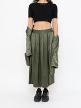 Load image into Gallery viewer, Vintage x Olive Green Pure Silk Set (L, XL)