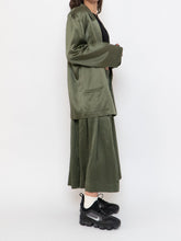 Load image into Gallery viewer, Vintage x Olive Green Pure Silk Set (L, XL)