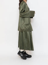 Load image into Gallery viewer, Vintage x Olive Green Pure Silk Set (L, XL)