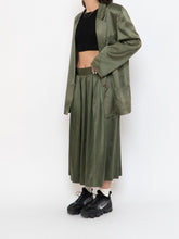 Load image into Gallery viewer, Vintage x Olive Green Pure Silk Set (L, XL)