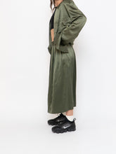 Load image into Gallery viewer, Vintage x Olive Green Pure Silk Set (L, XL)