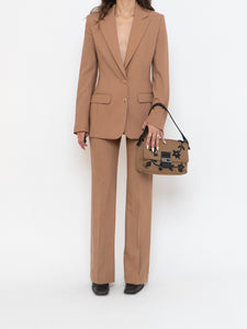 Vintage x Made in France x Camel Wool Blazer Set (XS, S)