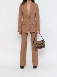 Vintage x Made in France x Camel Wool Blazer Set (XS, S)
