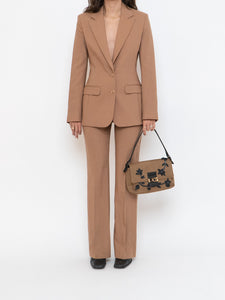 Vintage x Made in France x Camel Wool Blazer Set (XS, S)