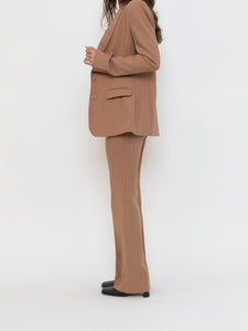 Vintage x Made in France x Camel Wool Blazer Set (XS, S)