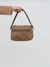Load image into Gallery viewer, Vintage x GUESS Caramel Faux-Suede Beaded Floral Purse