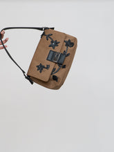 Load image into Gallery viewer, Vintage x GUESS Caramel Faux-Suede Beaded Floral Purse
