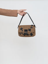 Load image into Gallery viewer, Vintage x GUESS Caramel Faux-Suede Beaded Floral Purse