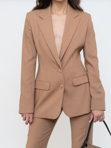 Vintage x Made in France x Camel Wool Blazer Set (XS, S)
