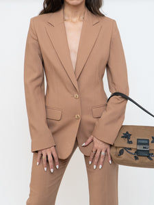 Vintage x Made in France x Camel Wool Blazer Set (XS, S)