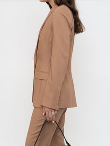 Vintage x Made in France x Camel Wool Blazer Set (XS, S)