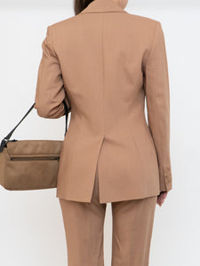 Vintage x Made in France x Camel Wool Blazer Set (XS, S)