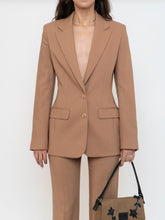 Load image into Gallery viewer, Vintage x Made in France x Camel Wool Blazer Set (XS, S)