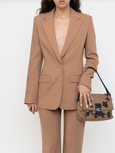 Vintage x Made in France x Camel Wool Blazer Set (XS, S)