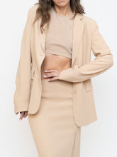 Load image into Gallery viewer, Vintage x Made in Spain x ZARA Beige Blazer, Skirt Set (M)