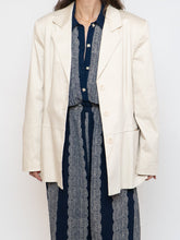 Load image into Gallery viewer, Vintage x Made in Canada x Cream Cotton Blazer (S, M)